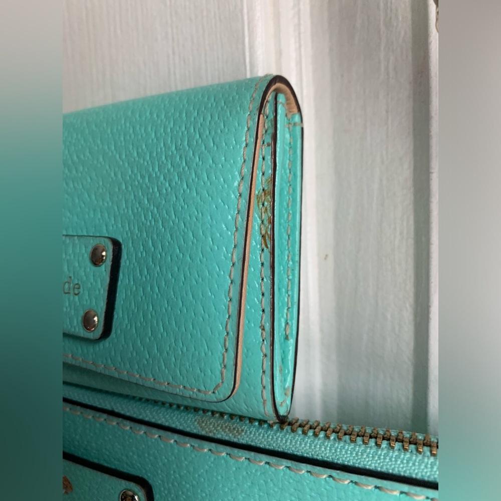 Kate Spade Turquoise Bag and Wallet w/ Dust bag - Picture 14 of 16